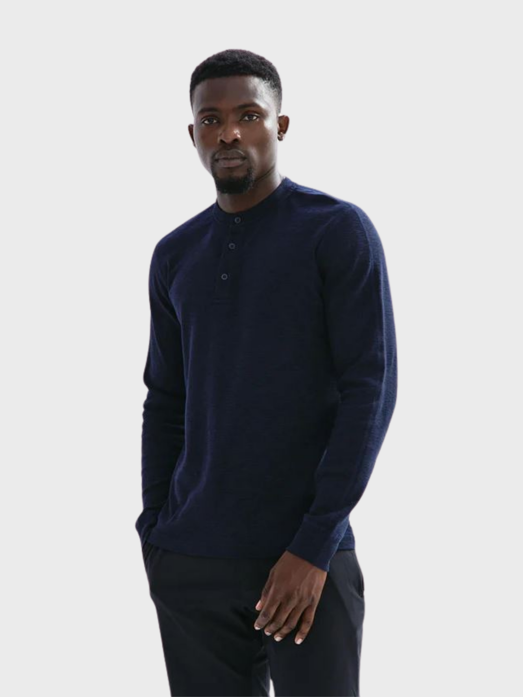 Reigning Champ CORE Knit 1X1 Slub Henley Tee-Men's T-Shirts-Howard-Surrey-Canada