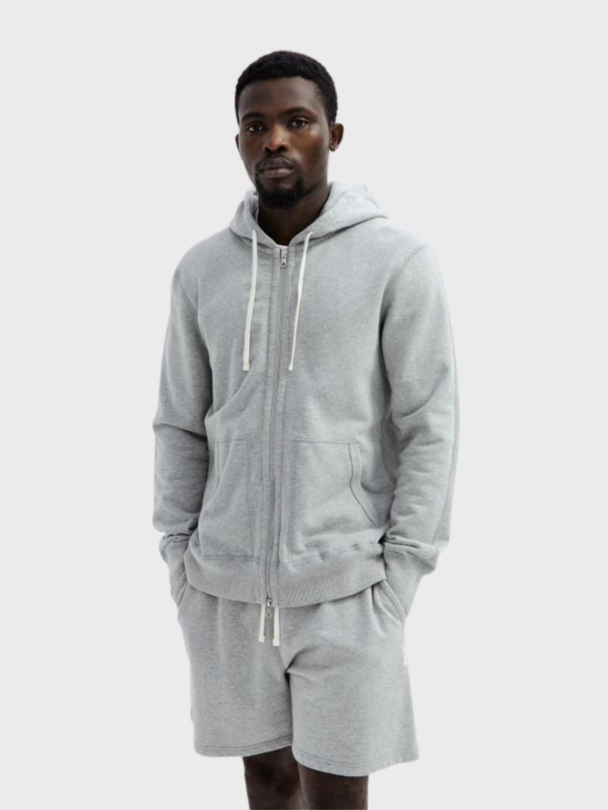 Reigning Champ CORE Knit Mid Wt Terry Full Zip Hoodie-Men's Sweatshirts-Howard-Surrey-Canada