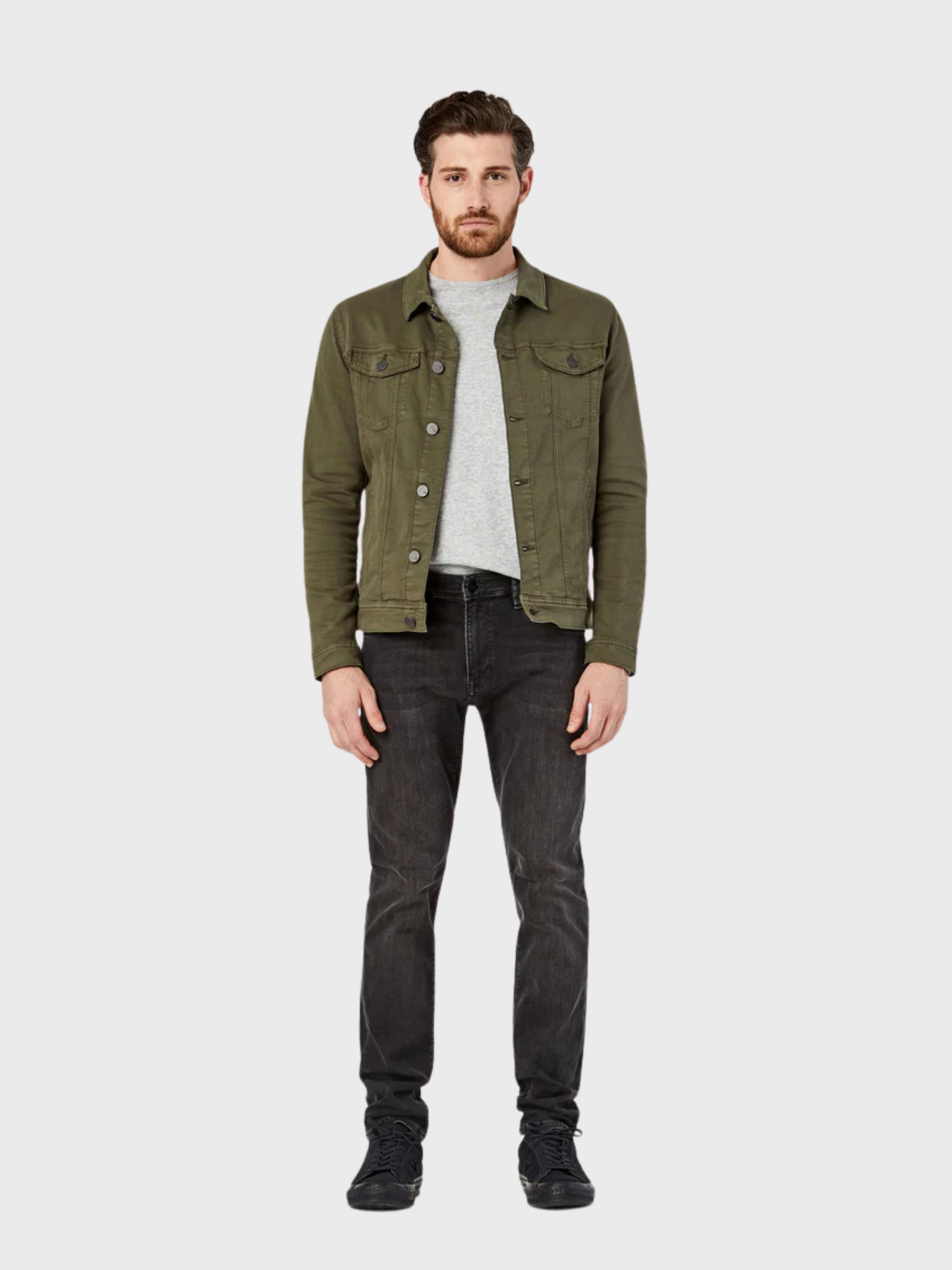 34 Heritage - Travis Jacket - Olive Twill-Men's Jackets-Howard-Surrey-Canada