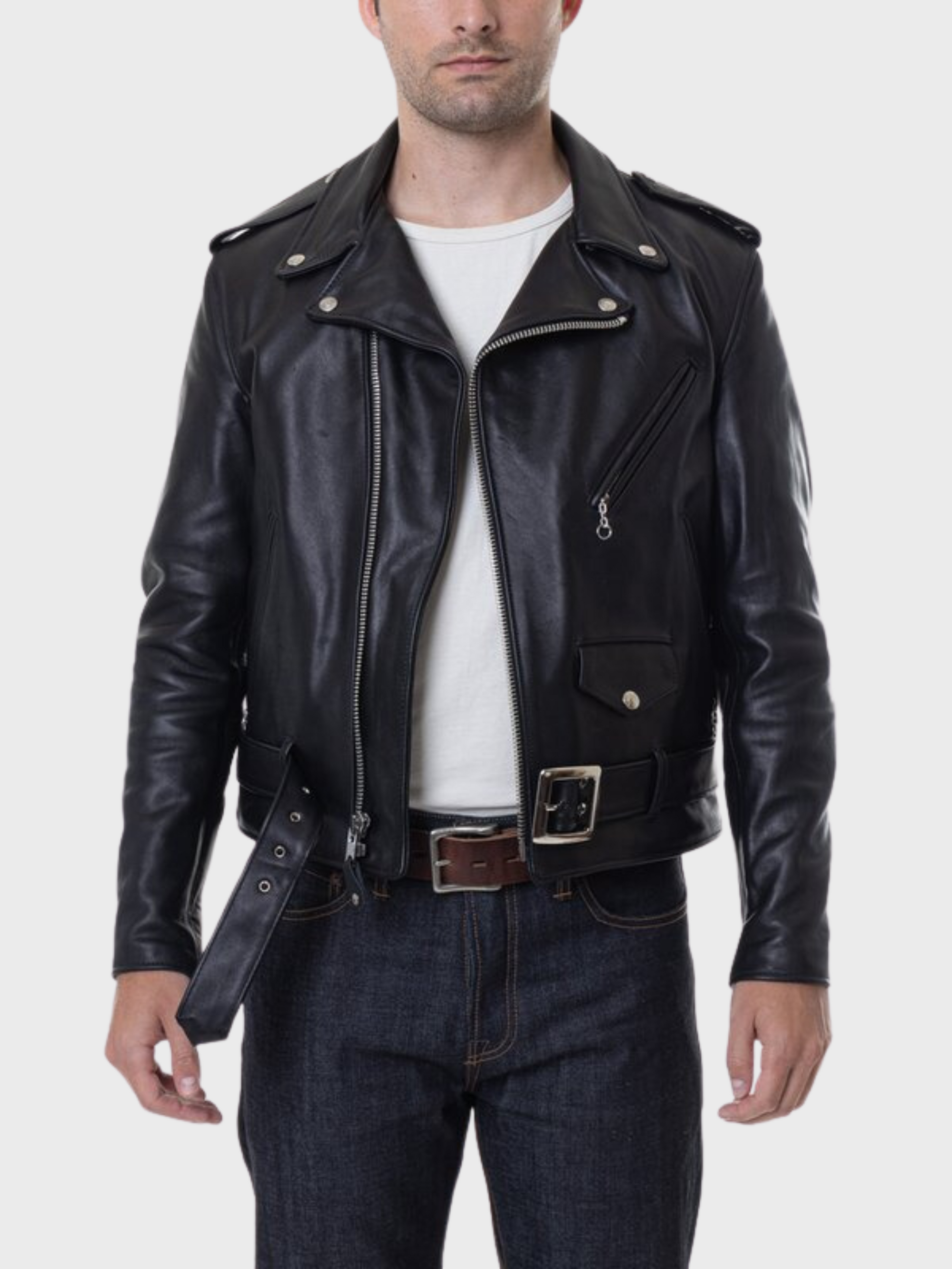 Schott CORE Cowhide Perfecto Leather Jacket-Men's Leather Jackets-Howard-Surrey-Canada