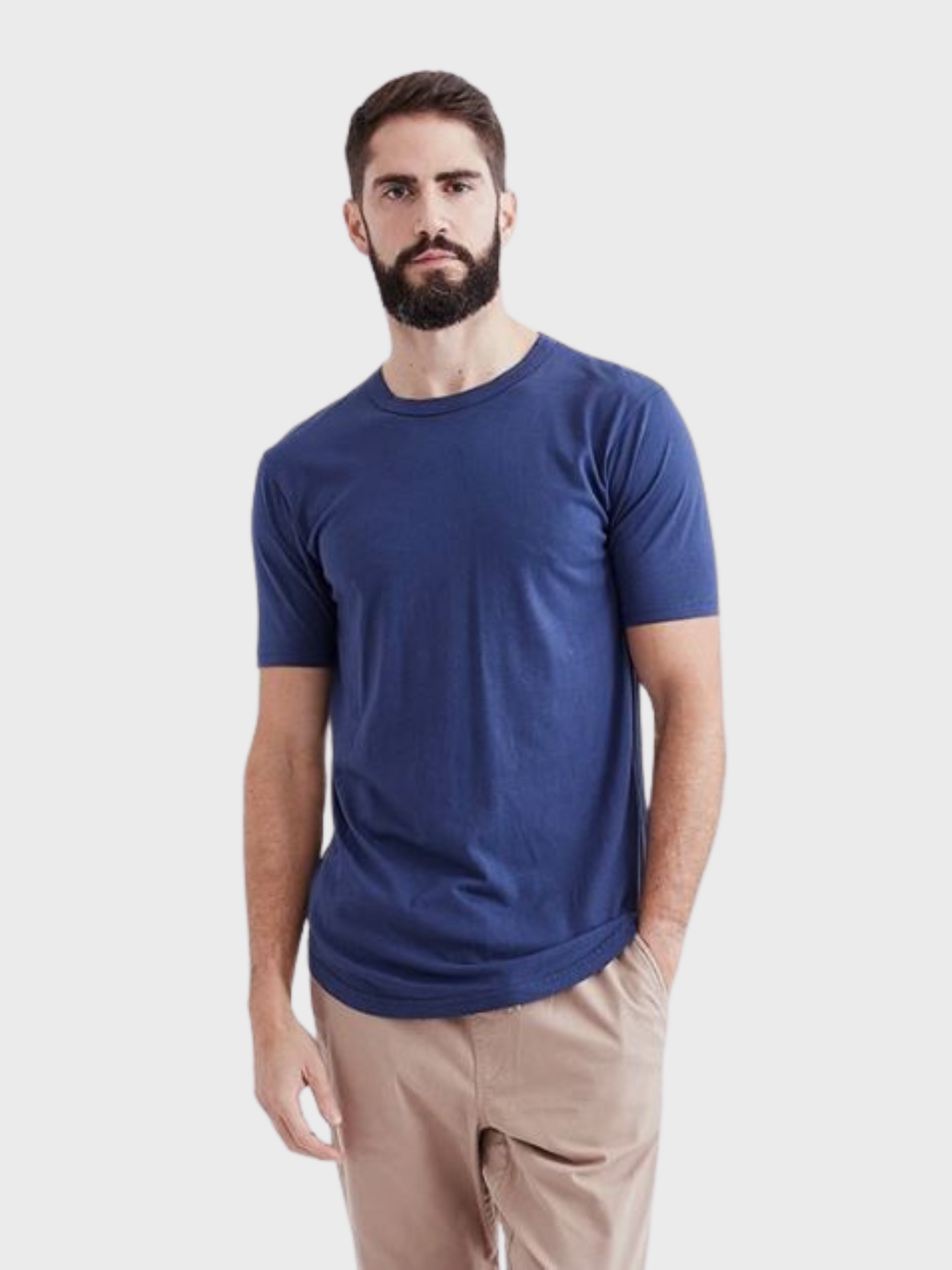 Goodlife Clothing Supima Scallop Crew Jersey Knit T-shirt-Men's T-Shirts-Howard-Surrey-Canada