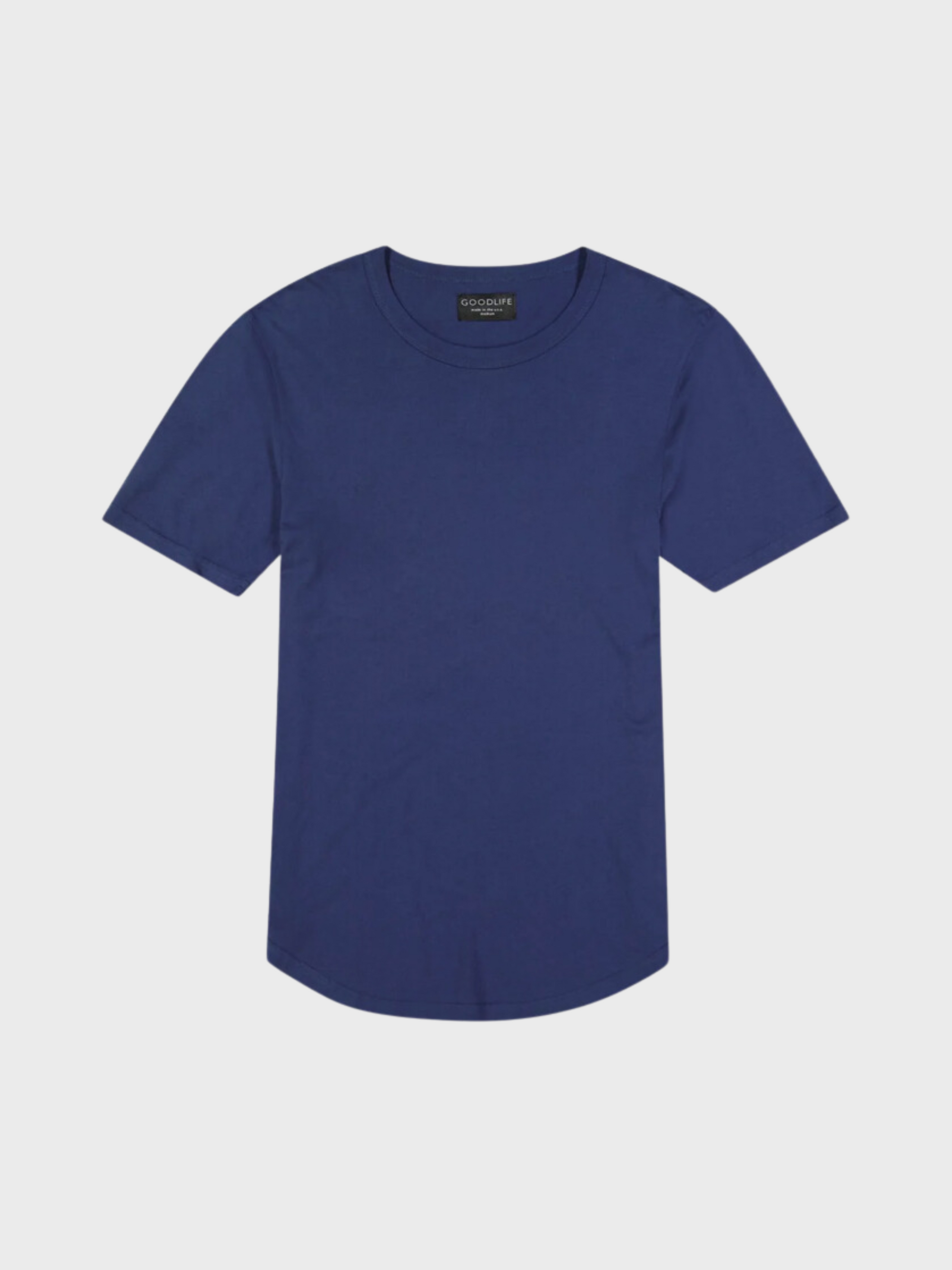 Goodlife Clothing Supima Scallop Crew Jersey Knit T-shirt-Men's T-Shirts-Howard-Surrey-Canada