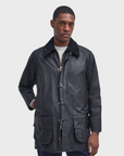 Barbour Beaufort Waxed Jacket - Black-Men's Coats-Brooklyn-Vancouver-Yaletown-Canada