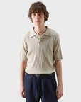 Far Afield Tee Shirt Jacobs Polo Lace - Peyote Sand-Men's T-Shirts-Brooklyn-Vancouver-Yaletown-Canada
