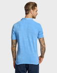 Easy Mondays Towel Terry Polo Tee - Azure-Men's T-Shirts-Brooklyn-Vancouver-Yaletown-Canada