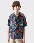 Far Afield Busey SS Shirt - Tropical Birds Print Multi-Men's Shirts-Brooklyn-Vancouver-Yaletown-Canada