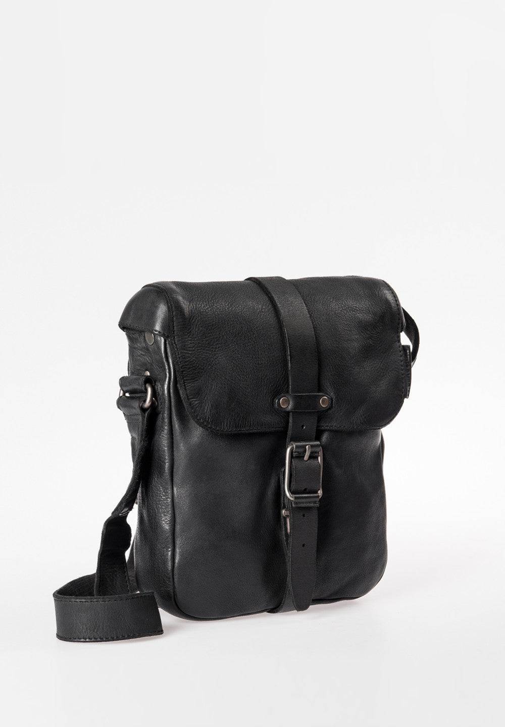 Aunts & Uncles Bags Goatee Crossover Bag Charcoal Black-Men's Bags-Howard-Surrey-Canada