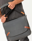 Aunts & Uncles Bags Matsumoto Messenger Bag Gravity Grey-Men's Bags-Howard-Surrey-Canada