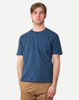 Outclass Slub s/s pocket T-shirt Faded Indigo-Men's T-Shirts-Howard-Surrey-Canada