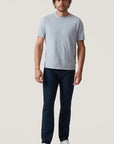 34 Heritage T-Shirt Slub Crew Neck - Blue Fog-Men's T-Shirts-Brooklyn-Vancouver-Yaletown-Canada