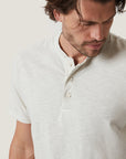 34 Heritage Slub Short Sleeve Henley Tee - Ivory-Men's T-Shirts-Brooklyn-Vancouver-Yaletown-Canada