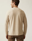 34 Heritage LS Henley Oatmeal-Men's T-Shirts-Howard-Surrey-Canada