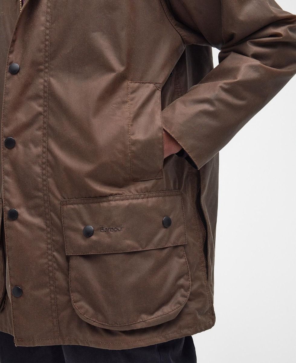 Barbour Beaufort Waxed Jacket - Bark-Men&#39;s Coats-Brooklyn-Vancouver-Yaletown-Canada