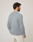 Peregrine Harry Cotton Jumper Washed Denim-Men's Sweaters-Brooklyn-Vancouver-Yaletown-Canada