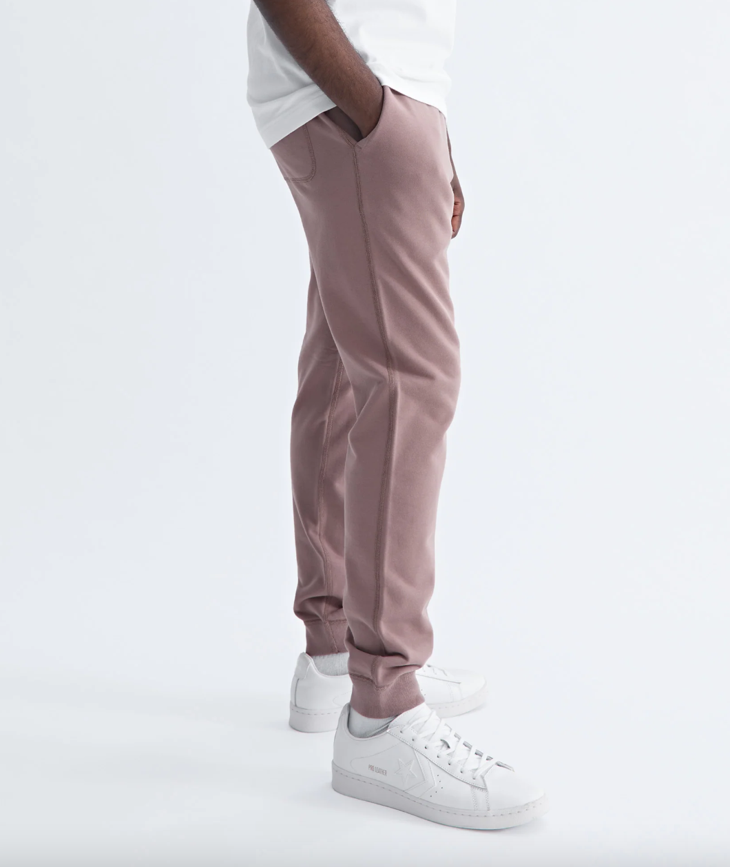 RC - Knit Mid Wt. Terry Slim Sweatpant Desert Rose SS23-Men&#39;s Pants-Yaletown-Vancouver-Surrey-Canada