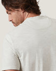 34 Heritage Slub Short Sleeve Henley Tee - Ivory-Men's T-Shirts-Brooklyn-Vancouver-Yaletown-Canada